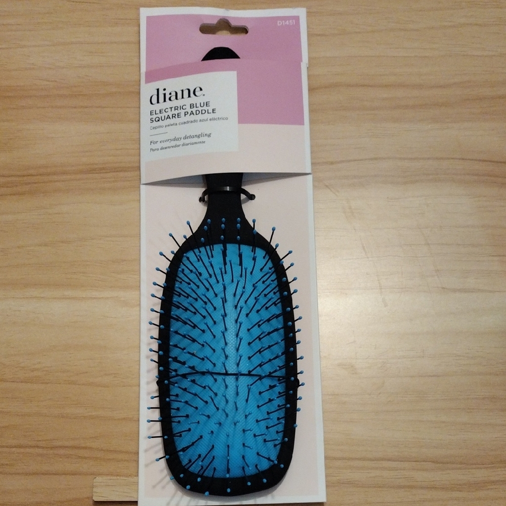 Diane Electric Blue Square Paddle Brush 🆕